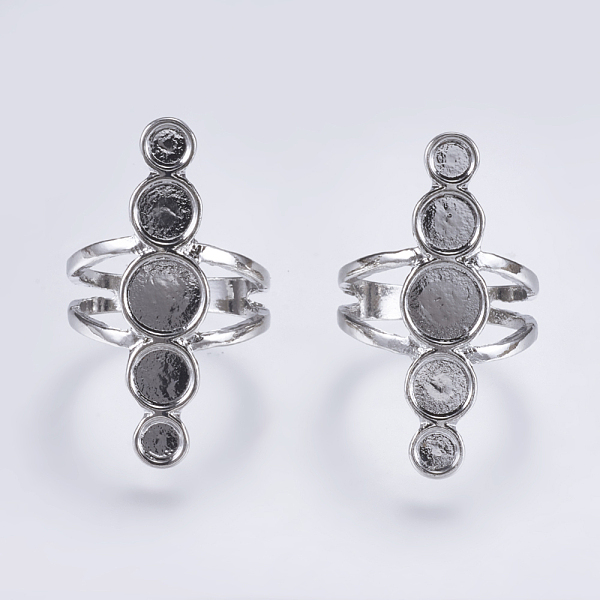 PandaHall Alloy Pad Ring Settings, Platinum, Tray: 4mm and 6mm and 8mm, 37x9.5x3mm Alloy
PandaHall Alloy Pad Ring Settings, Platinum, Tray: 4mm and 6mm and 8mm, 37x9.5x3mm Alloy