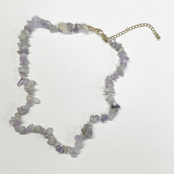 PandaHall Natural Amethyst Chips Beaded Necklace, Gemstone Jewelry for Women, 15.75 inch(40cm) Amethyst
PandaHall Natural Amethyst Chips Beaded Necklace, Gemstone Jewelry for Women, 15.75 inch(40cm) Amethyst