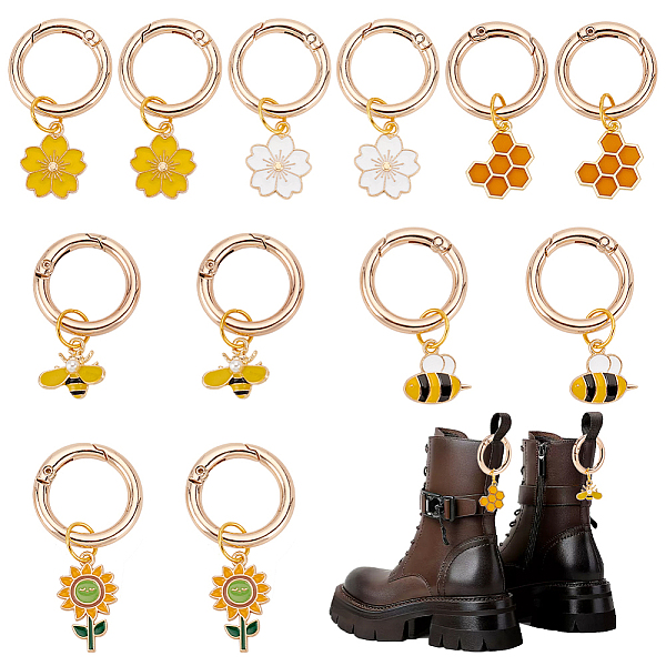 PandaHall 12Pcs 6 Styles Alloy Enamel Pendant Decorations, with Zinc Alloy Spring Gate Rings, Mixed Color, 44~53mm, 2pcs/style Alloy Mixed..., Multicolor
PandaHall 12Pcs 6 Styles Alloy Enamel Pendant Decorations, with Zinc Alloy Spring Gate Rings, Mixed Color, 44~53mm, 2pcs/style Alloy Mixed..., Multicolor