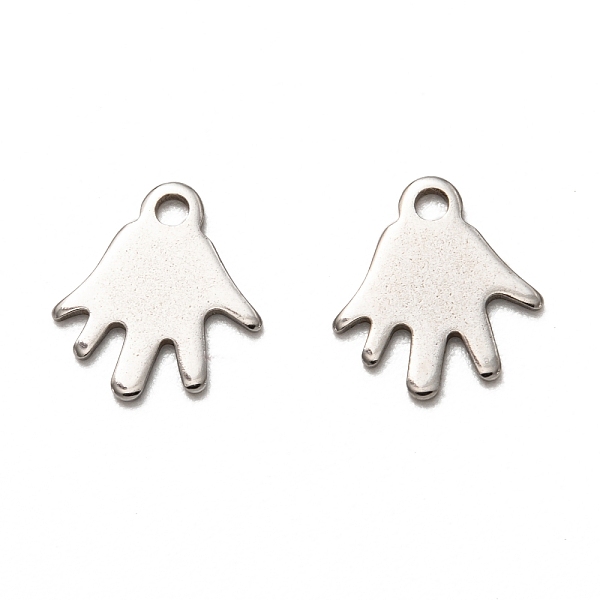 PandaHall 201 Stainless Steel Charms, Laser Cut, Palm, Stainless Steel Color, 11x10x1mm, Hole: 1.4mm 201 Stainless Steel Palm
PandaHall 201 Stainless Steel Charms, Laser Cut, Palm, Stainless Steel Color, 11x10x1mm, Hole: 1.4mm 201 Stainless Steel Palm
