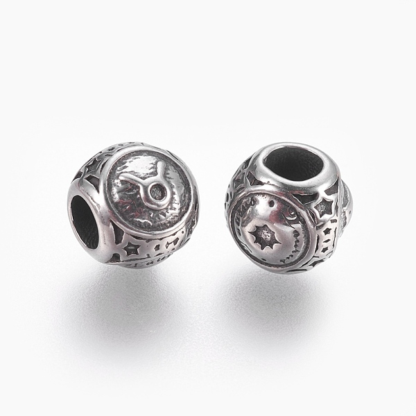 PandaHall 316 Surgical Stainless Steel European Beads, Large Hole Beads, Rondelle, Taurus, Antique Silver, 10x9mm, Hole: 4mm 316 Surgical...
PandaHall 316 Surgical Stainless Steel European Beads, Large Hole Beads, Rondelle, Taurus, Antique Silver, 10x9mm, Hole: 4mm 316 Surgical...