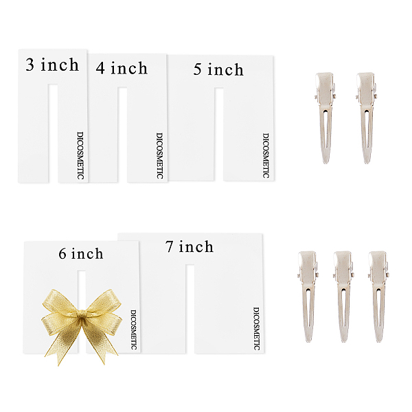 PandaHall DICOSMETIC 5 Sizes Bow Templates for Bow Making Acrylic Ribbon Bow Maker Boards with 5Pcs Alligator Hair Clip DIY Bowknot Making..., White
PandaHall DICOSMETIC 5 Sizes Bow Templates for Bow Making Acrylic Ribbon Bow Maker Boards with 5Pcs Alligator Hair Clip DIY Bowknot Making..., White