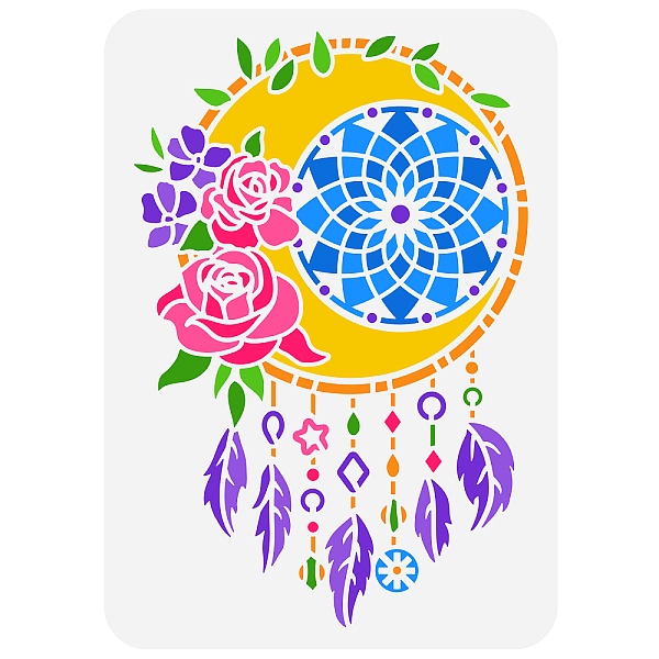 PandaHall FINGERINSPIRE Moon Dream Catcher Painting Stencil 11.7x8.3 inch Hollow Out Rose Flower Mandela Flower Craft Stencil Reusable...
PandaHall FINGERINSPIRE Moon Dream Catcher Painting Stencil 11.7x8.3 inch Hollow Out Rose Flower Mandela Flower Craft Stencil Reusable...