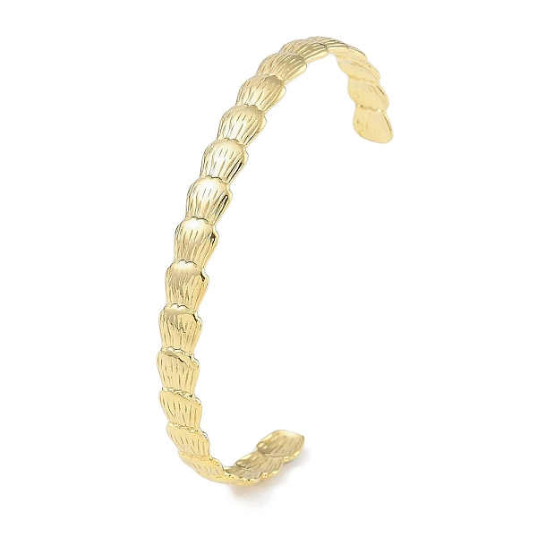PandaHall 304 Stainless Steel Shell Shaped Open Cuff Bangles for Women, Real 18K Gold Plated, Inner Diameter: 2-7/8 inch(7.25cm), 8mm 304...
PandaHall 304 Stainless Steel Shell Shaped Open Cuff Bangles for Women, Real 18K Gold Plated, Inner Diameter: 2-7/8 inch(7.25cm), 8mm 304...