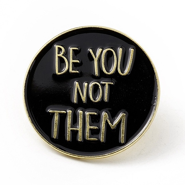 PandaHall Black Flat Round Enamel Pin, Gold Plated Alloy Lapel Pin Brooch for Backpack Clothes, Word, 30x1.6mm Alloy+Enamel Word Black
PandaHall Black Flat Round Enamel Pin, Gold Plated Alloy Lapel Pin Brooch for Backpack Clothes, Word, 30x1.6mm Alloy+Enamel Word Black