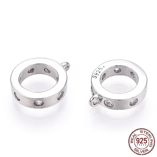 PandaHall Rhodium Plated 925 Sterling Silver Micro Pave Cubic Zirconia Charms, Donut, Nickel Free, with S925 Stamp, Real Platinum Plated..., Clear
PandaHall Rhodium Plated 925 Sterling Silver Micro Pave Cubic Zirconia Charms, Donut, Nickel Free, with S925 Stamp, Real Platinum Plated..., Clear