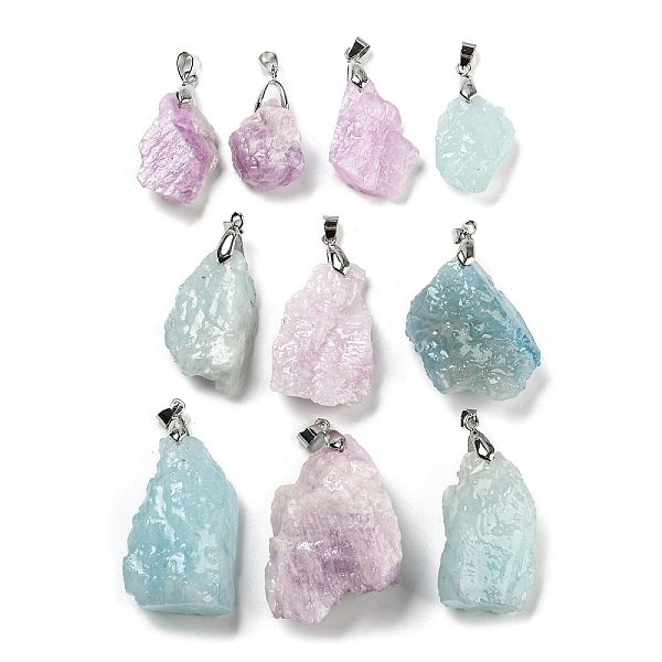 PandaHall Raw Rough Natural Mixed Stone Pendants, Natural Aquamarine/Kunzite, Nuggets Charms with Platinum Plated Brass Pinch Bails...
PandaHall Raw Rough Natural Mixed Stone Pendants, Natural Aquamarine/Kunzite, Nuggets Charms with Platinum Plated Brass Pinch Bails...
