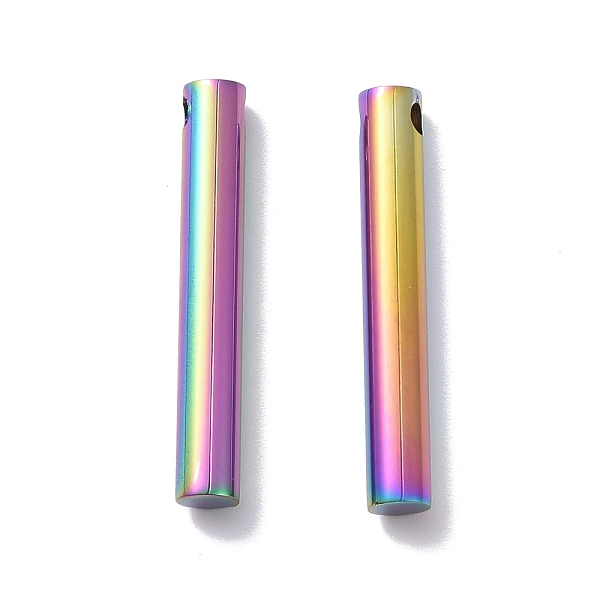 PandaHall Vacuum Plating 304 Stainless Steel Pendants, Column, Rainbow Color, 40x6mm, Hole: 2.7mm 304 Stainless Steel Column
PandaHall Vacuum Plating 304 Stainless Steel Pendants, Column, Rainbow Color, 40x6mm, Hole: 2.7mm 304 Stainless Steel Column