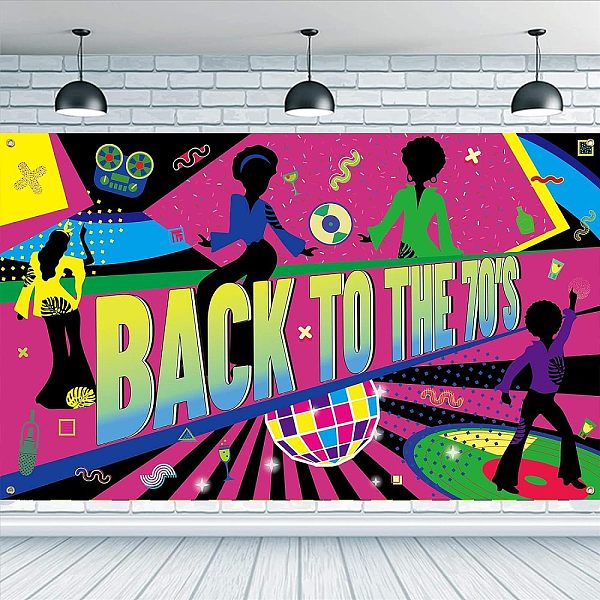 PandaHall FINGERINSPIRE 70s Theme Backdrop Back to The 70's Party Banner with Hanging Rope 180x110cm/71x43 inch Disco Party Backdrop...
PandaHall FINGERINSPIRE 70s Theme Backdrop Back to The 70's Party Banner with Hanging Rope 180x110cm/71x43 inch Disco Party Backdrop...