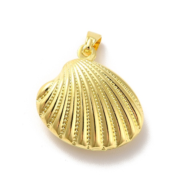 PandaHall Rack Plating Brass Pendants, Shell, Golden, 19x19x7mm, Hole: 5x3mm Brass Shell Shape
PandaHall Rack Plating Brass Pendants, Shell, Golden, 19x19x7mm, Hole: 5x3mm Brass Shell Shape