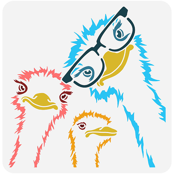 PandaHall PET Hollow Out Drawing Painting Stencils, for DIY Scrapbook, Photo Album, Ostrich Pattern, 30x30cm Plastic Ostrich
PandaHall PET Hollow Out Drawing Painting Stencils, for DIY Scrapbook, Photo Album, Ostrich Pattern, 30x30cm Plastic Ostrich