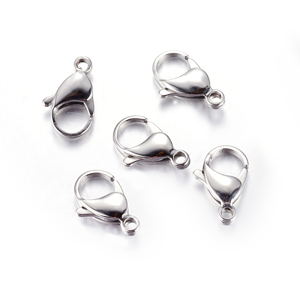 PandaHall 304 Stainless Steel Lobster Claw Clasps, Parrot Trigger Clasps, Manual Polishing, Size: about 12mm wide, 19mm long, 4.5mm thick...
PandaHall 304 Stainless Steel Lobster Claw Clasps, Parrot Trigger Clasps, Manual Polishing, Size: about 12mm wide, 19mm long, 4.5mm thick...