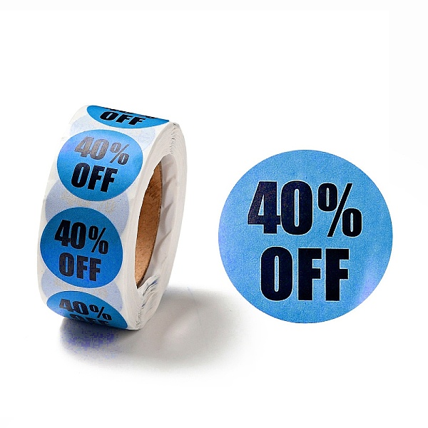 PandaHall 40% Off Discount Round Dot Roll Stickers, Self-Adhesive Paper Percent Off Stickers, for Retail Store, Lilac, 66x27mm, Stickers..., Purple
PandaHall 40% Off Discount Round Dot Roll Stickers, Self-Adhesive Paper Percent Off Stickers, for Retail Store, Lilac, 66x27mm, Stickers..., Purple