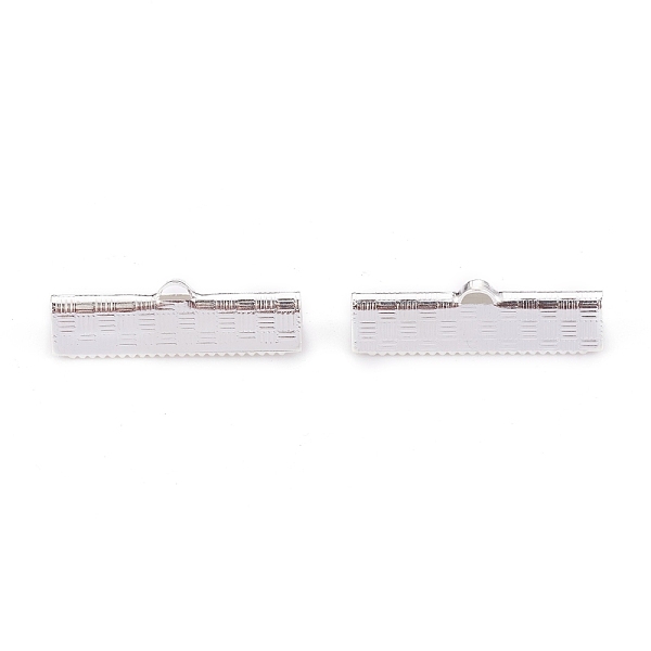 PandaHall 304 Stainless Steel Ribbon Crimp Ends, Silver, 7x25x5.5mm, Hole: 1.4x0.5mm 304 Stainless Steel
PandaHall 304 Stainless Steel Ribbon Crimp Ends, Silver, 7x25x5.5mm, Hole: 1.4x0.5mm 304 Stainless Steel