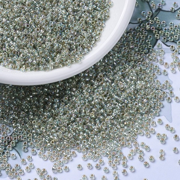 PandaHall MIYUKI Round Rocailles Beads, Japanese Seed Beads, 11/0, (RR3193) Silverlined Pale Moss Green AB, 2x1.3mm, Hole: 0.8mm, about...
PandaHall MIYUKI Round Rocailles Beads, Japanese Seed Beads, 11/0, (RR3193) Silverlined Pale Moss Green AB, 2x1.3mm, Hole: 0.8mm, about...