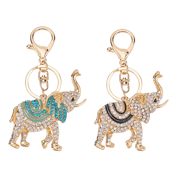 PandaHall WADORN 2Pcs 2 Colors Cute Elephant Enamel Rhinestones Pendant Keychain, with Alloy Findings, for Bag Purse Car Ornament, Mixed..., Multicolor
PandaHall WADORN 2Pcs 2 Colors Cute Elephant Enamel Rhinestones Pendant Keychain, with Alloy Findings, for Bag Purse Car Ornament, Mixed..., Multicolor