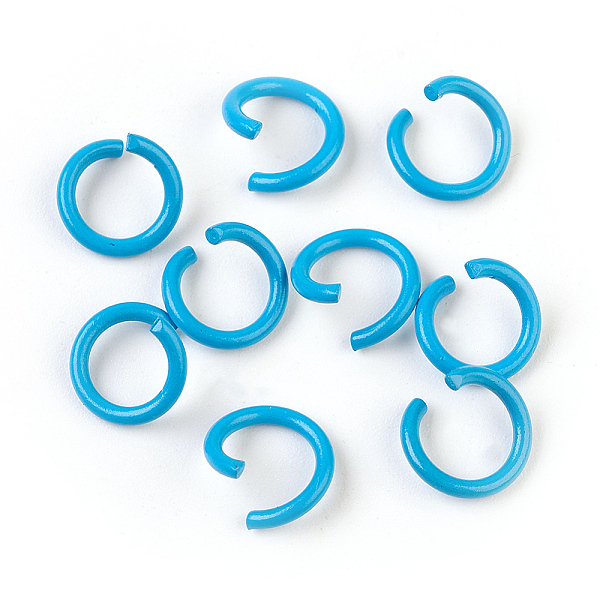 PandaHall Iron Jump Rings, Open Jump Rings, Deep Sky Blue, 17 Gauge, 8~8.5x1.2mm, Inner Diameter: 5~6mm Iron Ring
PandaHall Iron Jump Rings, Open Jump Rings, Deep Sky Blue, 17 Gauge, 8~8.5x1.2mm, Inner Diameter: 5~6mm Iron Ring