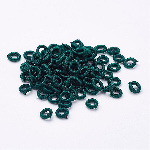 PandaHall Polyester Weave Beads, Ring, Teal, 6x2mm, Hole: 3mm, about 200pcs/bag Polyester Ring Cyan
PandaHall Polyester Weave Beads, Ring, Teal, 6x2mm, Hole: 3mm, about 200pcs/bag Polyester Ring Cyan