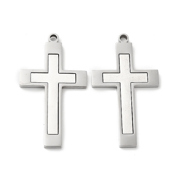 PandaHall 201 Stainless Steel Pendants, Cross Charm, Stainless Steel Color, 45x25x2.5mm, Hole: 2.7mm 201 Stainless Steel Cross
PandaHall 201 Stainless Steel Pendants, Cross Charm, Stainless Steel Color, 45x25x2.5mm, Hole: 2.7mm 201 Stainless Steel Cross