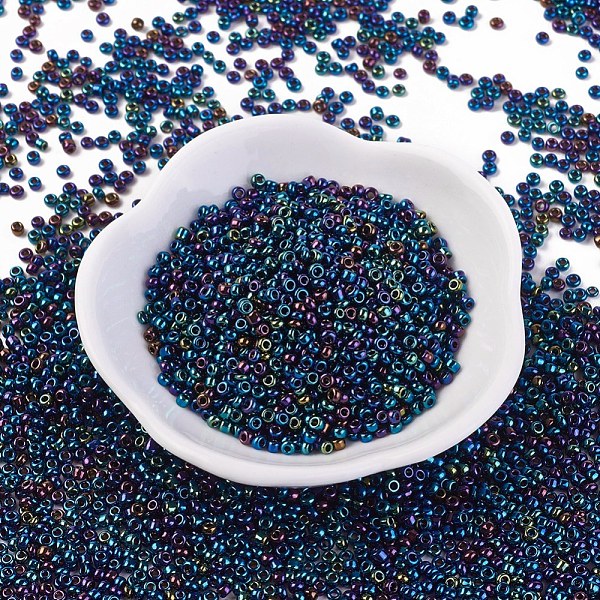 PandaHall 12/0 Glass Seed Beads, Iris Round, Colorful, 2mm, about 30000pcs/pound Glass
PandaHall 12/0 Glass Seed Beads, Iris Round, Colorful, 2mm, about 30000pcs/pound Glass