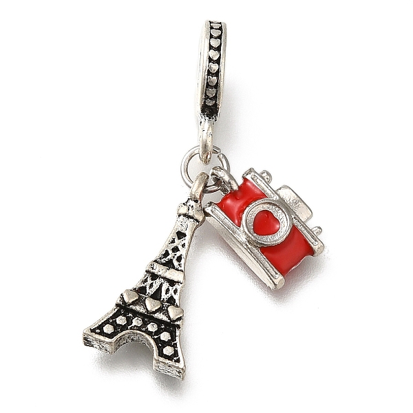 PandaHall Rack Plating Alloy Red Enamel European Dangle Charms, Cameera & Tower Large Hole Pendants, Antique Silver & Platinum, 36mm, Hole...
PandaHall Rack Plating Alloy Red Enamel European Dangle Charms, Cameera & Tower Large Hole Pendants, Antique Silver & Platinum, 36mm, Hole...