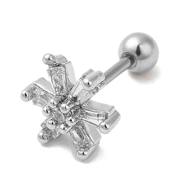 PandaHall Brass Micro Pave Clear Cubic Zirconia Stud Earrings, with 316 Stainless Steel Pin and Ear Nut, Flower, Stainless Steel Color...
PandaHall Brass Micro Pave Clear Cubic Zirconia Stud Earrings, with 316 Stainless Steel Pin and Ear Nut, Flower, Stainless Steel Color...