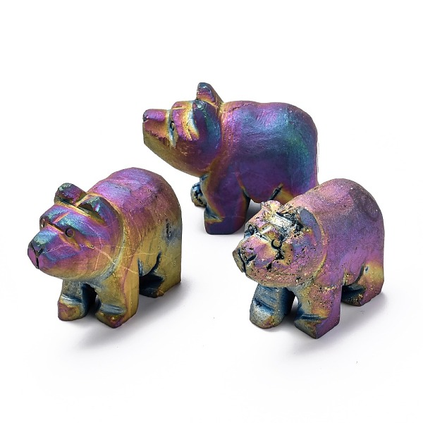 PandaHall Electroplated Natural Druzy Geode Agate Display Decorations, Bear, Colorful, 52.5x42x23mm Druzy Agate Bear
PandaHall Electroplated Natural Druzy Geode Agate Display Decorations, Bear, Colorful, 52.5x42x23mm Druzy Agate Bear