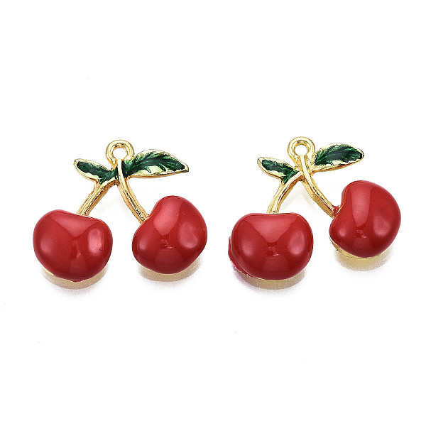 PandaHall Alloy Enamel Pendants, Cadmium Free & Lead Free, Golden, Cherry, Red, 19x21.5x4.5mm, Hole: 1.5mm Alloy+Enamel Cherry Red
PandaHall Alloy Enamel Pendants, Cadmium Free & Lead Free, Golden, Cherry, Red, 19x21.5x4.5mm, Hole: 1.5mm Alloy+Enamel Cherry Red