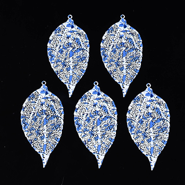 PandaHall 430 Stainless Steel Big Pendants, Spray Painted, Etched Metal Embellishments, Leaf with Flower Pattern, White, 64.5x30.5x0.4mm...
PandaHall 430 Stainless Steel Big Pendants, Spray Painted, Etched Metal Embellishments, Leaf with Flower Pattern, White, 64.5x30.5x0.4mm...