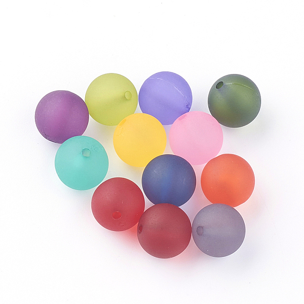 PandaHall Transparent Acrylic Beads, Frosted, Round, Mixed Color, 7.5~8mm, Hole: 2mm, about 100pcs/35g Acrylic Round Multicolor
PandaHall Transparent Acrylic Beads, Frosted, Round, Mixed Color, 7.5~8mm, Hole: 2mm, about 100pcs/35g Acrylic Round Multicolor