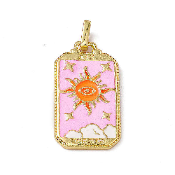 PandaHall Alloy Enamel Pendants, Rectangle, Tarot Pattern Charm, Golden, Pearl Pink, Sun Pattern, 26x14x2mm, Hole: 2x3mm Alloy+Enamel Sun
PandaHall Alloy Enamel Pendants, Rectangle, Tarot Pattern Charm, Golden, Pearl Pink, Sun Pattern, 26x14x2mm, Hole: 2x3mm Alloy+Enamel Sun