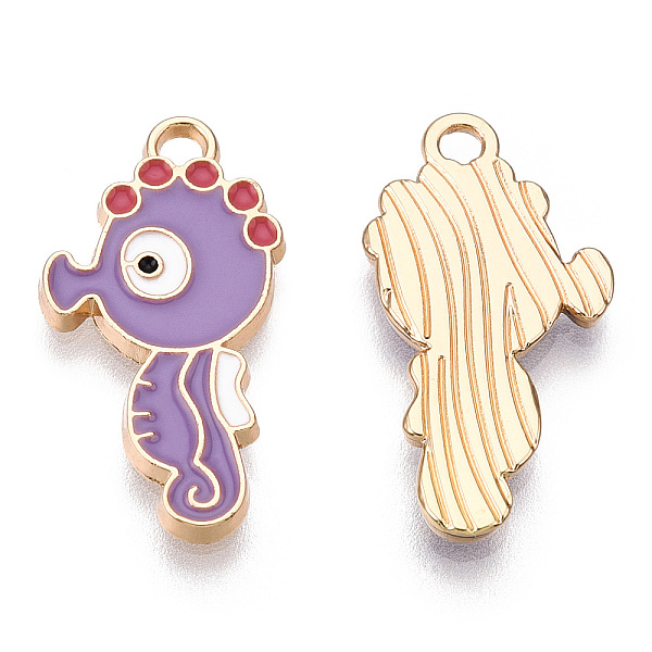 PandaHall Light Gold Plated Alloy Enamel Pendants, Cadmium Free & Lead Free, Sea Horse Shape, Medium Orchid, 22.5x11.5x1.5mm, Hole: 2mm...
PandaHall Light Gold Plated Alloy Enamel Pendants, Cadmium Free & Lead Free, Sea Horse Shape, Medium Orchid, 22.5x11.5x1.5mm, Hole: 2mm...