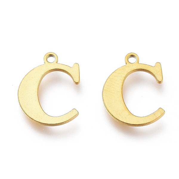 PandaHall Vacuum Plating 304 Stainless Steel Charms, Laser Cut, Alphabet, Golden, Letter.C, 12.5x9.5x0.8mm, Hole: 1mm 304 Stainless Steel...
PandaHall Vacuum Plating 304 Stainless Steel Charms, Laser Cut, Alphabet, Golden, Letter.C, 12.5x9.5x0.8mm, Hole: 1mm 304 Stainless Steel...
