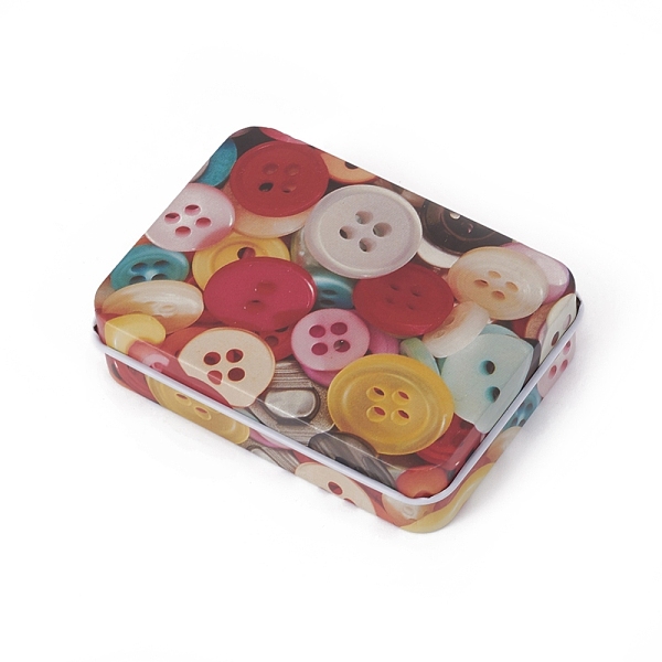 PandaHall Tinplate Storage Box, Jewelry Box, for DIY Candles, Dry Storage, Spices, Tea, Candy, Party Favors, Rectangle with Button Pattern...
PandaHall Tinplate Storage Box, Jewelry Box, for DIY Candles, Dry Storage, Spices, Tea, Candy, Party Favors, Rectangle with Button Pattern...