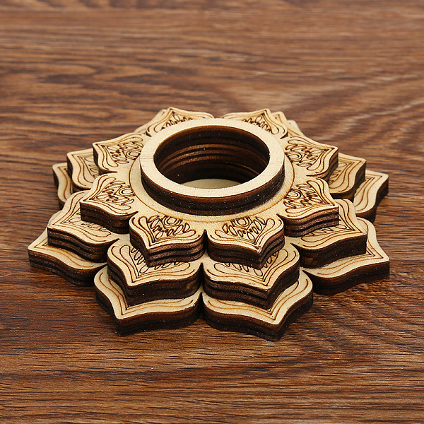 PandaHall Lotus Flower Wooden Mandala Crystal Ball Holder, Sphere Display Easels, Blanched Almond, 11.2cm Wood
PandaHall Lotus Flower Wooden Mandala Crystal Ball Holder, Sphere Display Easels, Blanched Almond, 11.2cm Wood