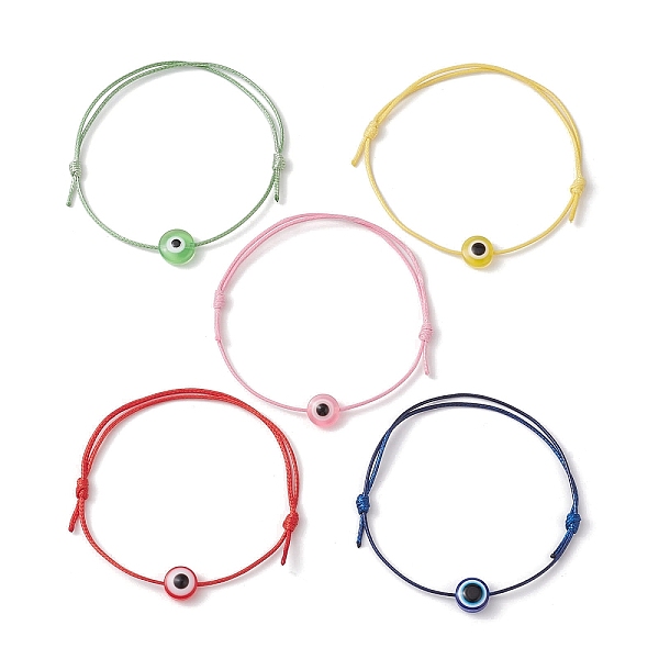 PandaHall Resin Evil Eye Braided Bead Bracelet, Adjustable Bracelet, Mixed Color, Inner Diameter: 2-1/4~3-3/4 inch(5.6~9.6cm) Resin Evil Eye..., Multicolor
PandaHall Resin Evil Eye Braided Bead Bracelet, Adjustable Bracelet, Mixed Color, Inner Diameter: 2-1/4~3-3/4 inch(5.6~9.6cm) Resin Evil Eye..., Multicolor