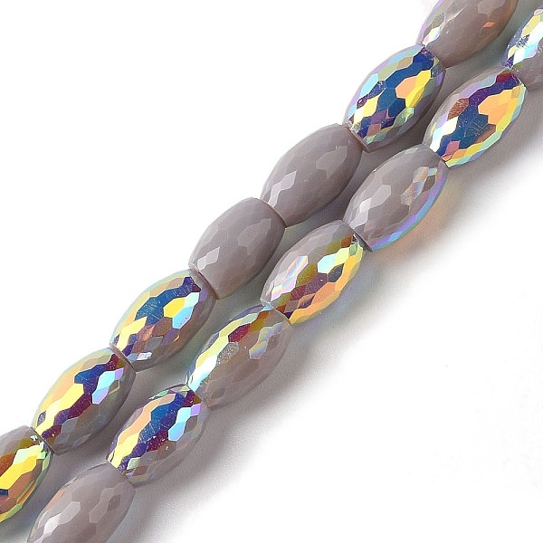 PandaHall AB Color Plated Electroplate Beads Strands, Faceted, Oval, Dark Gray, 10x6mm, Hole: 1.2mm, about 60pcs/strand, 24.02''(61cm) Glass...
PandaHall AB Color Plated Electroplate Beads Strands, Faceted, Oval, Dark Gray, 10x6mm, Hole: 1.2mm, about 60pcs/strand, 24.02''(61cm) Glass...