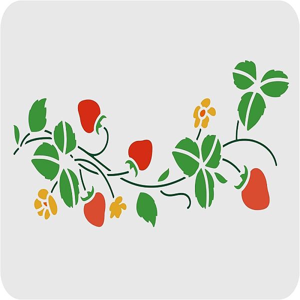 PandaHall FINGERINSPIRE Strawberry Border Stencil 29,7x21cm Reusable Strawberry Vines Drawing Stencil Strawberry Flower Stencil Garden...
PandaHall FINGERINSPIRE Strawberry Border Stencil 29,7x21cm Reusable Strawberry Vines Drawing Stencil Strawberry Flower Stencil Garden...