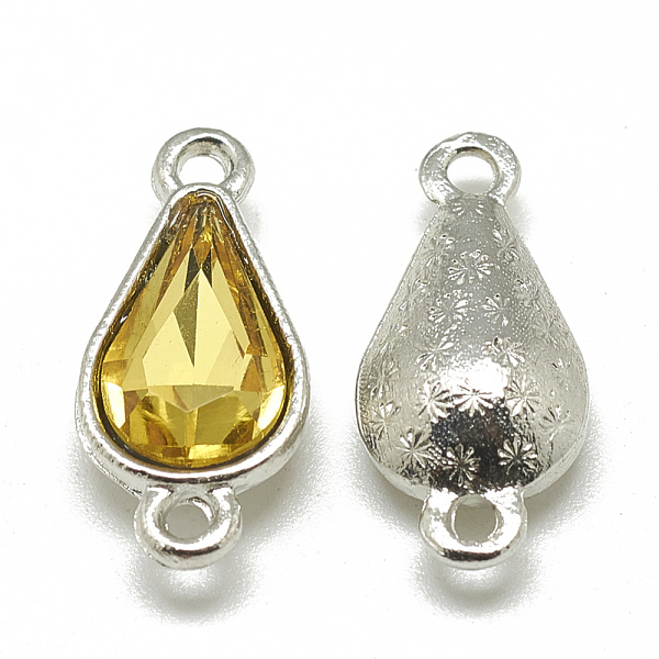 PandaHall Alloy Glass Links connectors, teardrop, Platinum, Gold, 21x10x5~6mm, Hole: 2mm Alloy+Glass Teardrop Gold
PandaHall Alloy Glass Links connectors, teardrop, Platinum, Gold, 21x10x5~6mm, Hole: 2mm Alloy+Glass Teardrop Gold