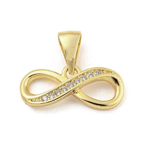 PandaHall Brass Micro Pave Clear Cubic Zirconia Pendants, Infinity, Real 18K Gold Plated, 8x18.5x3.5mm, Hole: 6x3.5mm Brass+Cubic Zirconia...
PandaHall Brass Micro Pave Clear Cubic Zirconia Pendants, Infinity, Real 18K Gold Plated, 8x18.5x3.5mm, Hole: 6x3.5mm Brass+Cubic Zirconia...