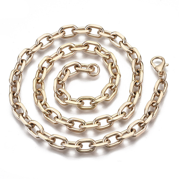 PandaHall Iron Cable Chains Necklace Making, with Brass Lobster Clasps, Unwelded, Real 18K Gold Plated, 17.91 inch(45.5cm) long, Link...
PandaHall Iron Cable Chains Necklace Making, with Brass Lobster Clasps, Unwelded, Real 18K Gold Plated, 17.91 inch(45.5cm) long, Link...