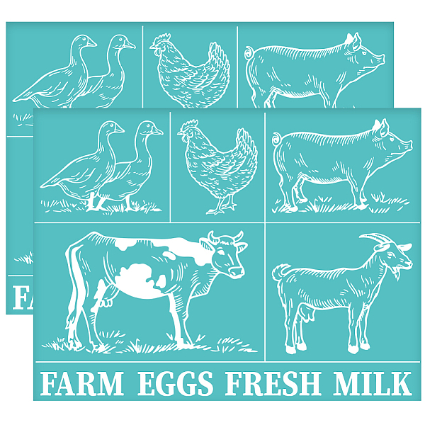PandaHall OLYCRAFT 2Pcs 11x8.6 Inch Animal Pattern Self-Adhesive Silk Screen Printing Stencil Farm Theme Silk Screen Stencil Goose Chicken...
PandaHall OLYCRAFT 2Pcs 11x8.6 Inch Animal Pattern Self-Adhesive Silk Screen Printing Stencil Farm Theme Silk Screen Stencil Goose Chicken...