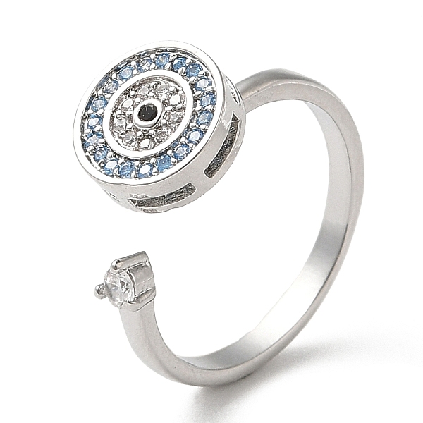 PandaHall Rotatable Open Ring with Cubic Zirconia, Platinum Brass Fidget Spinner Rings for Anxiety Stress Relief, Evil Eye, Inner Diameter...
PandaHall Rotatable Open Ring with Cubic Zirconia, Platinum Brass Fidget Spinner Rings for Anxiety Stress Relief, Evil Eye, Inner Diameter...