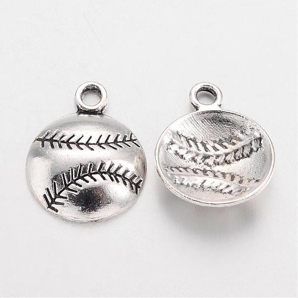 PandaHall Tibetan Style Zinc Alloy Pendants, Sports Charms, Lead Free & Cadmium Free, Baseball, Antique Silver, 18.2x14.2x3mm, Hole: 2mm...
PandaHall Tibetan Style Zinc Alloy Pendants, Sports Charms, Lead Free & Cadmium Free, Baseball, Antique Silver, 18.2x14.2x3mm, Hole: 2mm...