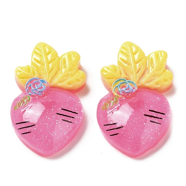 PandaHall Translucent Resin Cabochons, Glitter Carrot, Hot Pink, 23.5x14x5mm Resin Carrot
PandaHall Translucent Resin Cabochons, Glitter Carrot, Hot Pink, 23.5x14x5mm Resin Carrot