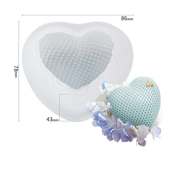 PandaHall DIY Food Grade Silicone Molds, Resin Casting Molds, For UV Resin, Epoxy Resin Jewelry Making, Heart, White, 7.8x8.6x4.3cm Silicone...
PandaHall DIY Food Grade Silicone Molds, Resin Casting Molds, For UV Resin, Epoxy Resin Jewelry Making, Heart, White, 7.8x8.6x4.3cm Silicone...
