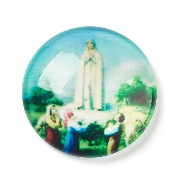 PandaHall Glass Cabochons, Half Round/Dome with Virgin Mary, Colorful, 25x6~6.5mm Glass Human
PandaHall Glass Cabochons, Half Round/Dome with Virgin Mary, Colorful, 25x6~6.5mm Glass Human