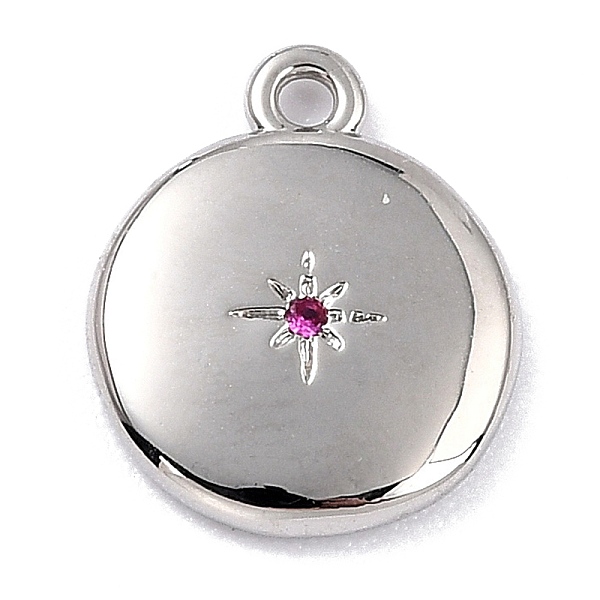 PandaHall Brass Micro Pave Cubic Zirconia Charms, Long-Lasting Plated, Flat Round with Star, Fuchsia, 12x10x2mm, Hole: 1.2mm Brass+Cubic..., Pink
PandaHall Brass Micro Pave Cubic Zirconia Charms, Long-Lasting Plated, Flat Round with Star, Fuchsia, 12x10x2mm, Hole: 1.2mm Brass+Cubic..., Pink