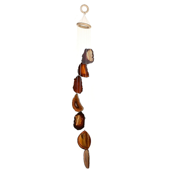 PandaHall Chakra Natural Dyed Agate Piece Hanging Ornament, Wind Chime, with Wood Ring, for Home Decor, Colorful, 720~750mm, Hole: 25mm...
PandaHall Chakra Natural Dyed Agate Piece Hanging Ornament, Wind Chime, with Wood Ring, for Home Decor, Colorful, 720~750mm, Hole: 25mm...