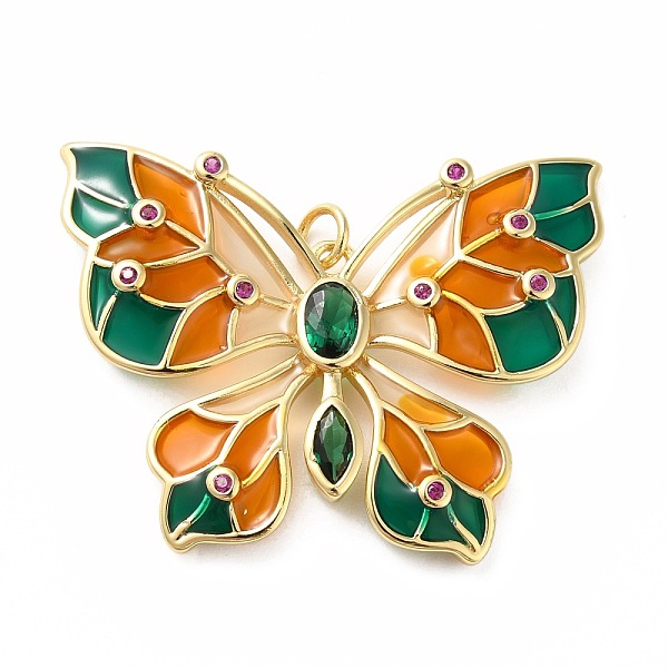 PandaHall Rack Plating Brass Micro Pave Cubic Zirconia Pendants, with Enamel, Real 18K Gold Plated, Long-Lasting Plated, Lead Free & Cadmium..., Green
PandaHall Rack Plating Brass Micro Pave Cubic Zirconia Pendants, with Enamel, Real 18K Gold Plated, Long-Lasting Plated, Lead Free & Cadmium..., Green